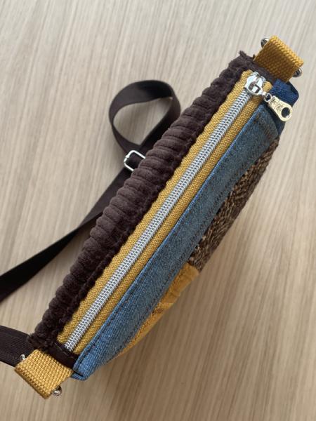 "Flickenwerk II/7" - GELB-BRAUN-JEANS